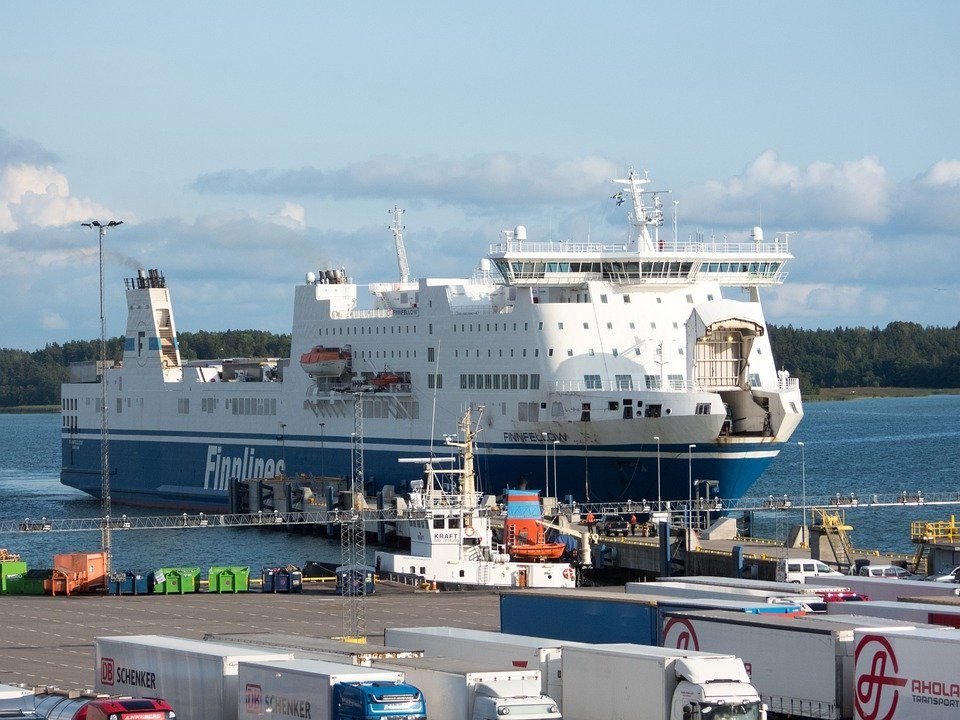 A ro-ro ship
