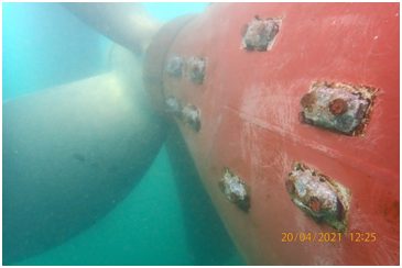 Sacrificial Anodes on a vessel