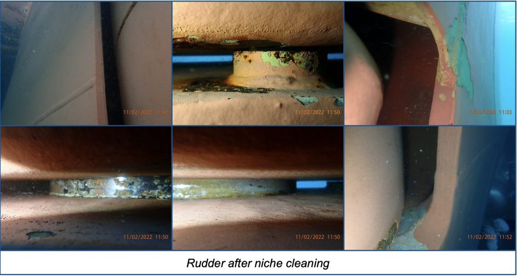 Rudder Niche Cleaning